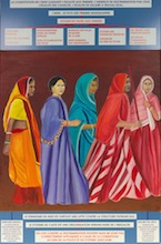 LA MARCHE DES FEMMES, 2017-2018, 1,55x7m