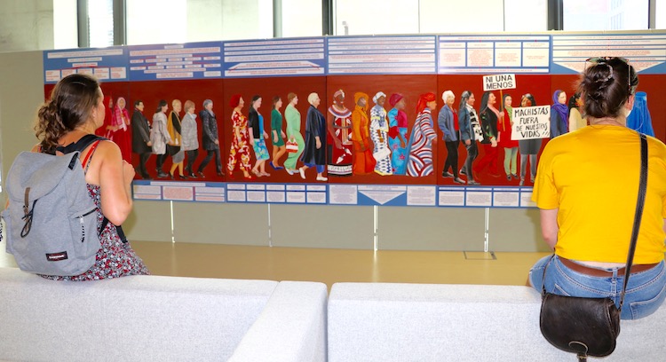 LA MARCHE DES FEMMES, 2017-2018, 1,55x7m