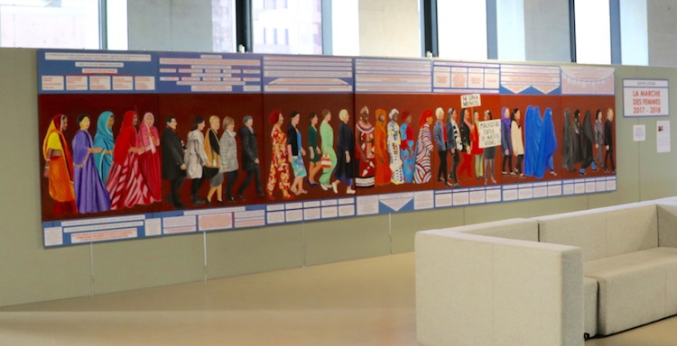 LA MARCHE DES FEMMES, 2017-2018, 1,55x7m