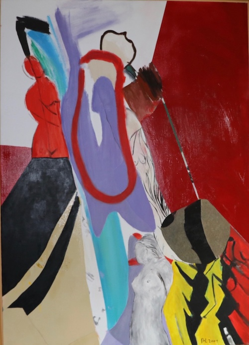 Sans titre, 2001, huile et peinture acrylique sur toile, 140 x 99 cm Sans titre, 2001, huile et peinture acrylique sur toile, 140 x 99 cm
