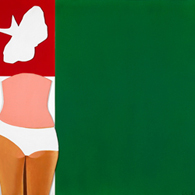 Sans titre, 1968<br />peinture acrylique sur fibre dure entoilée,<br />118 x 128 cm,<br />Musée national d'histoire et d'art Luxembourg
