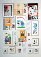 Tableau synoptique, 2008<br /> éléments divers<br />286 x 209 cm